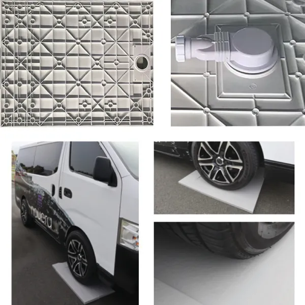 RECTANGULAR STONE SHOWER TRAY SLIM CAIR R BLACK 900x700 MM