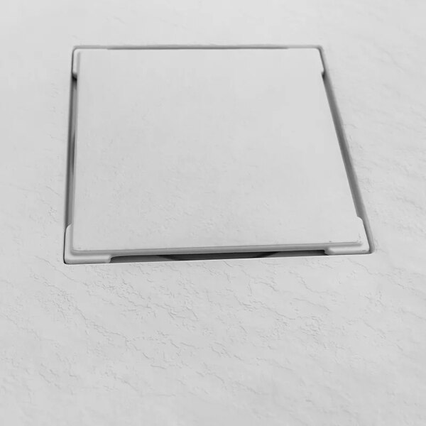 RECTANGULAR STONE SHOWER TRAY SLIM RIKO WHITE 150x80 CM