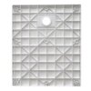 RECTANGULAR STONE SHOWER TRAY SLIM RIKO WHITE 150x80 CM