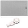 RECTANGULAR STONE SHOWER TRAY SLIM DEKO GREY 120X90 CM