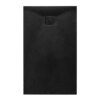 Rectangular shower tray CAIR R 1200x800mm BLACK siphon slim 26mm