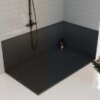 Rectangular shower tray CAIR R 1200x800mm BLACK siphon slim 26mm