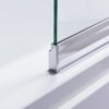 Bathtub shower screen 1200x1500mm B-PR07 Chrome glass 6mm