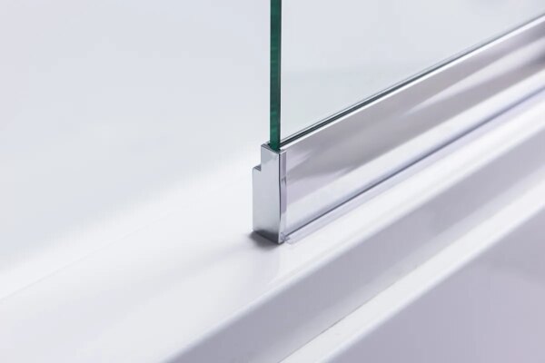 Bathtub shower screen 1200x1500mm B-PR07 Chrome glass 6mm