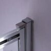 Bathtub shower screen 1200x1500mm B-PR07 Chrome glass 6mm