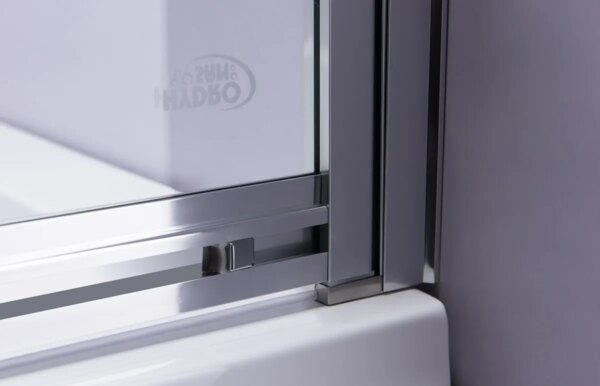 Bathtub shower screen 1200x1500mm B-PR07 Chrome glass 6mm