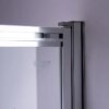 Bathtub shower screen 1000x1500mm B-PR07 Chrome glass 6mm