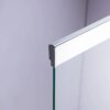 Bathtub shower screen 1000x1500mm B-PR07 Chrome glass 6mm