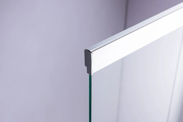Bathtub shower screen 1000x1500mm B-PR07 Chrome glass 6mm