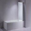 Bathtub shower screen 1000x1500mm B-PR07 Chrome glass 6mm