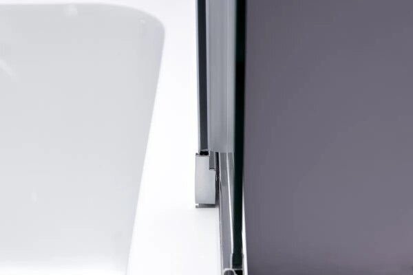 Bathtub shower screen 1000x1500mm B-PR07 Chrome glass 6mm