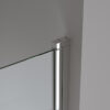 Bathtub shower screen 900x1400mm B-PR04 Chrome glass 6mm