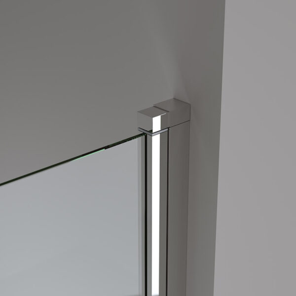 Bathtub shower screen 900x1400mm B-PR04 Chrome glass 6mm