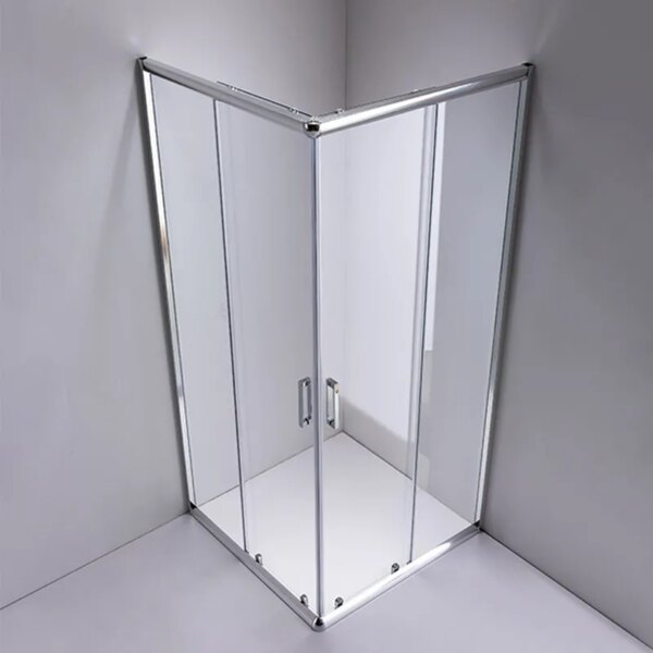Square shower cabin R-ZKM1019 Chrome 1000x1000mm glass 6mm