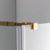 Square shower cabin R-KZ1390B Gold 900x900mm glass 6mm