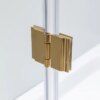 Square shower cabin R-KZ1390A Gold 800x800mm glass 6mm