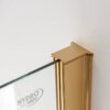 Square shower cabin R-KZ1390A Gold 800x800mm glass 6mm