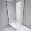 Square shower cabin R-KZ93C Chrome 1000x1000mm glass 5mm
