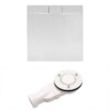 STONE SQUARE SHOWER TRAY SLIM OKIM WHITE 80x80 CM