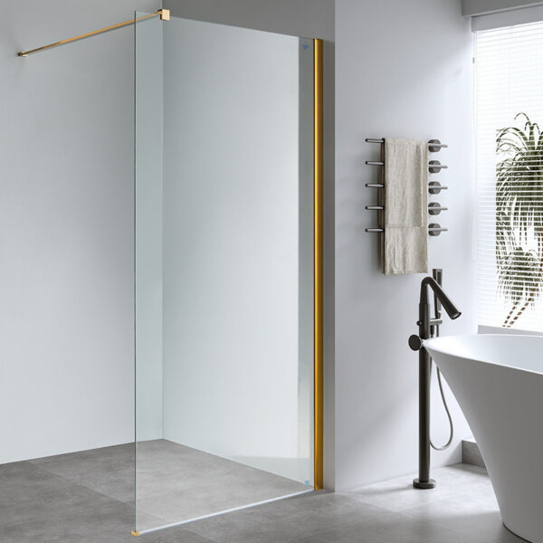 Shower screen P-SH07E 1100x2000mm GOLD