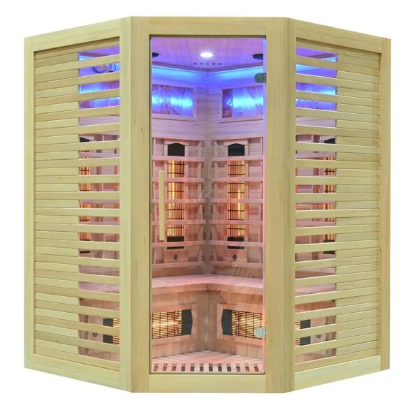 Infrared Sauna - ESTERA QUARTZ WITH SALT STONES - Full Spectrum, 1500x1500mm