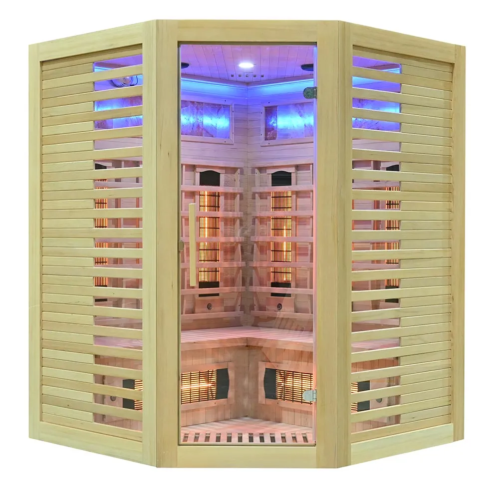 Infrared Sauna - ESTERA QUARTZ WITH SALT STONES - Full Spectrum, 1500x1500mm