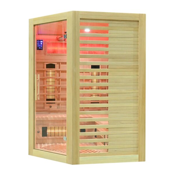 Infrared Sauna - ESTERA QUARTZ WITH SALT STONES - Full Spectrum, 1500x1500mm