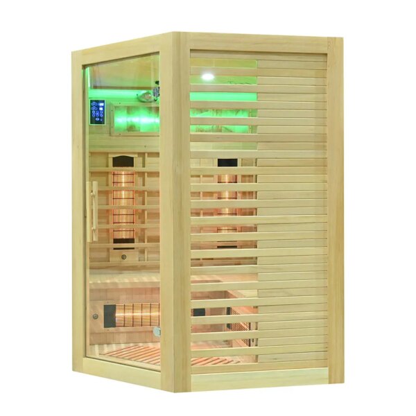 Infrared Sauna - ESTERA QUARTZ WITH SALT STONES - Full Spectrum, 1500x1500mm