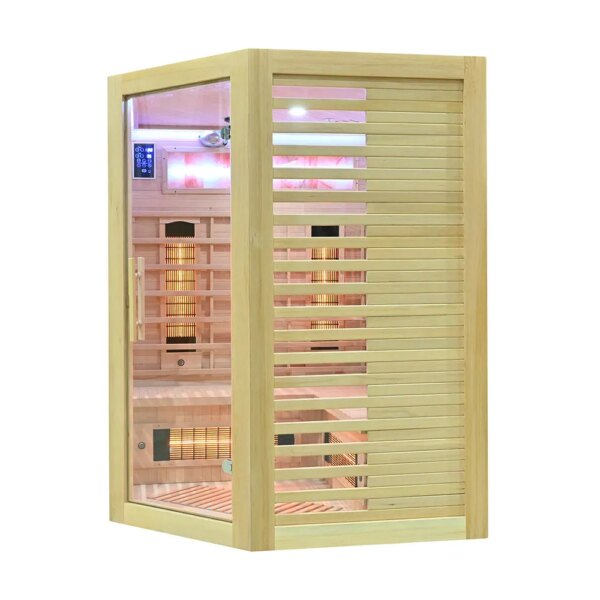 Infrared Sauna - ESTERA QUARTZ WITH SALT STONES - Full Spectrum, 1500x1500mm