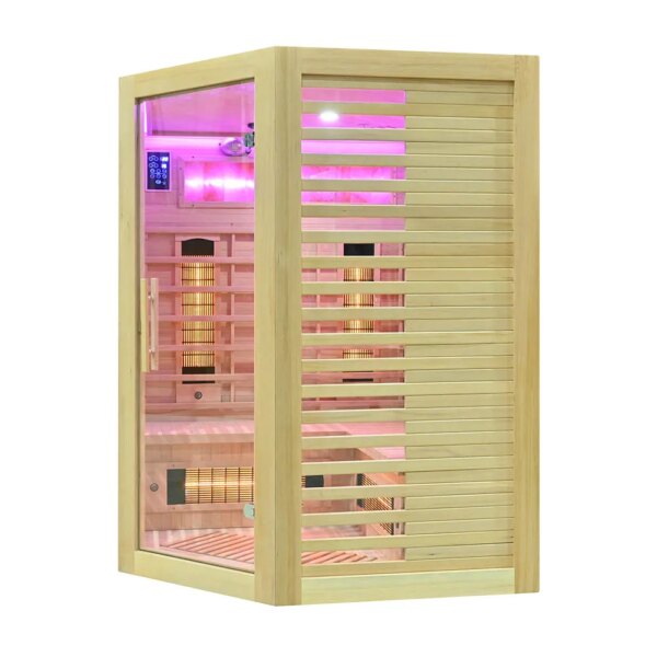Infrared Sauna - ESTERA QUARTZ WITH SALT STONES - Full Spectrum, 1500x1500mm