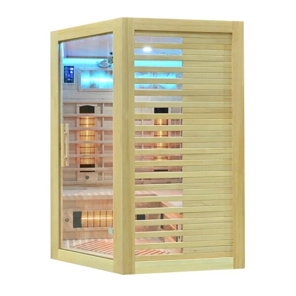 Infrared Sauna - ESTERA QUARTZ WITH SALT STONES - Full Spectrum, 1500x1500mm