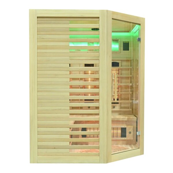 Infrared Sauna - ESTERA QUARTZ WITH SALT STONES - Full Spectrum, 1500x1500mm