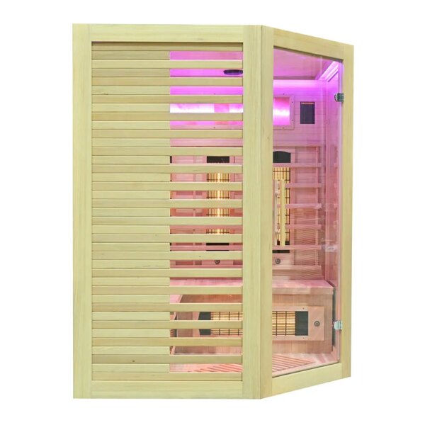 Infrared Sauna - ESTERA QUARTZ WITH SALT STONES - Full Spectrum, 1500x1500mm