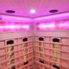 Infrared Sauna - ESTERA QUARTZ WITH SALT STONES - Full Spectrum, 1500x1500mm
