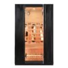 Infrared Sauna - MADISON BLACK Quartz- Full Spectrum 6 heaters, 1200x1000mm