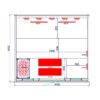 Combine Sauna Outdoor CRANE SQUARE Garden sauna 2000 x 1800 x 2100mm