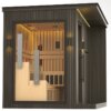 Combine Sauna Outdoor VENUS Black Garden sauna 2360 x 2130 x 2500mm