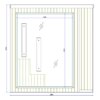 Combine Sauna Outdoor VENUS Black Garden sauna 2360 x 2130 x 2500mm