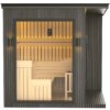 Finnish Sauna Outdoor VENUS Black Garden sauna 2360 x 2130 x 2500mm