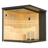 Finnish Sauna Outdoor VENUS Black Garden sauna 2360 x 2130 x 2500mm