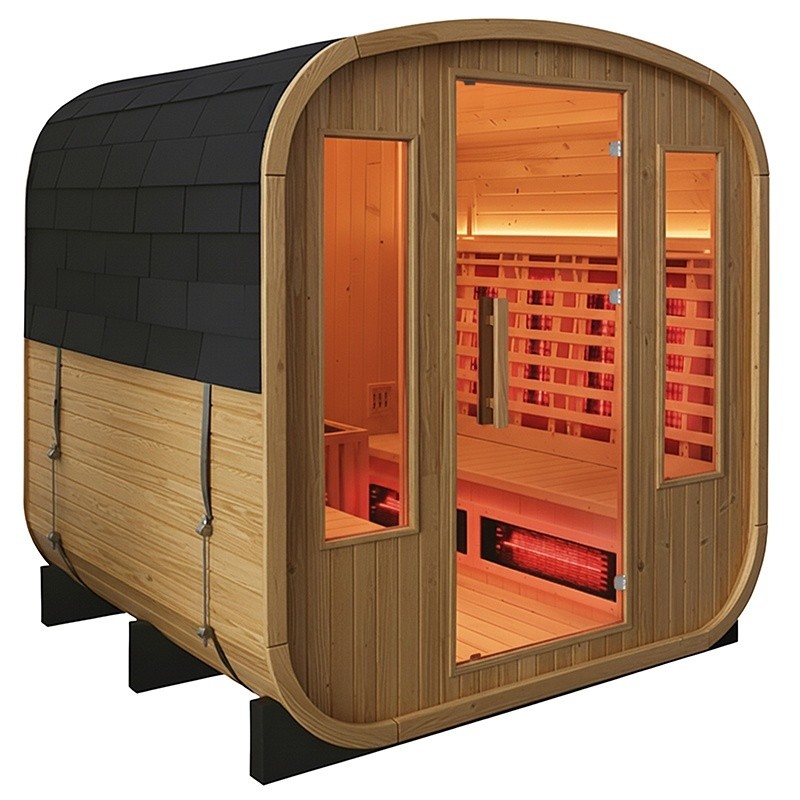 Combine Sauna Outdoor HERON SQUARE 2000 x 1800 x 2100mm