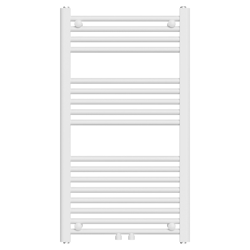 WALL-MOUNTED BATHROOM RADIATOR VERTICAL WATER LADDER 900×500 mm ZULA WHITE
