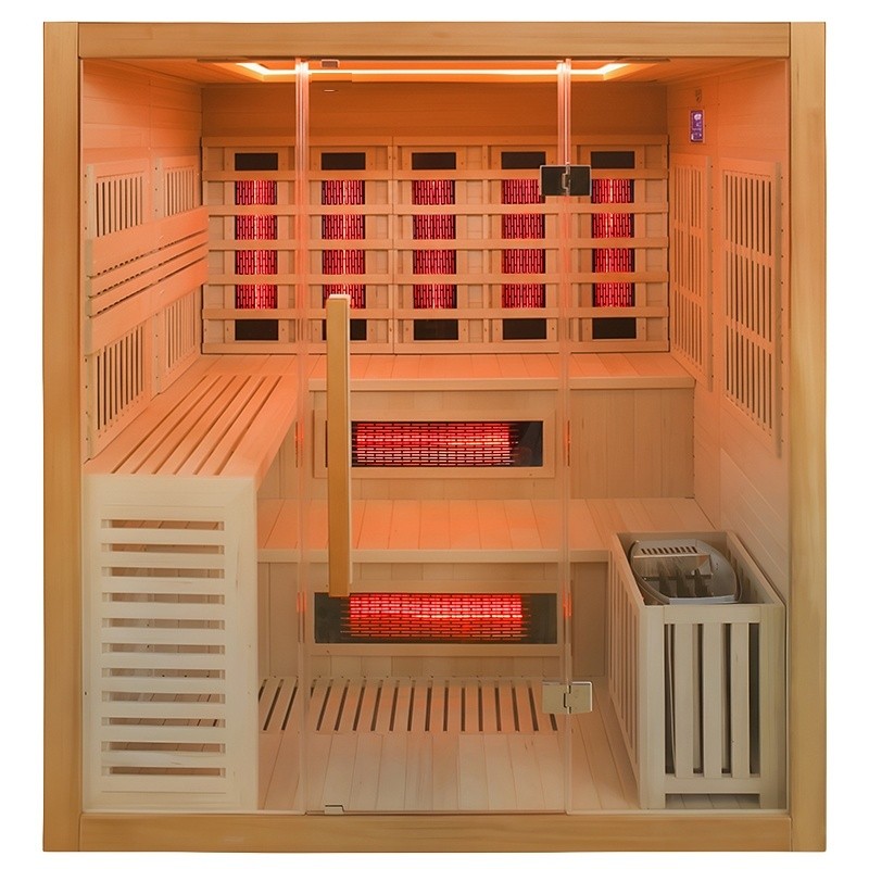 COMBINE INFRARED/FINNISH SAUNA NORTIE WITH 6kW FURNACE 1800x1600mm 2in1