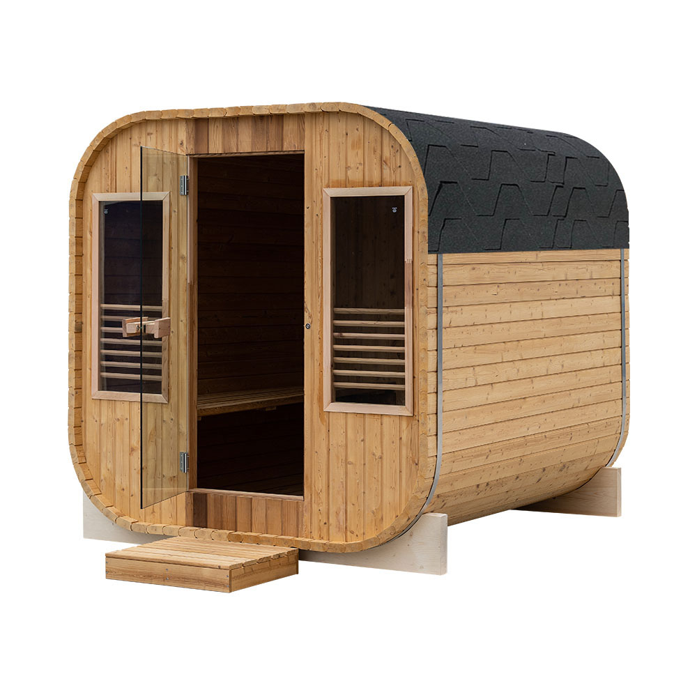 Infrared Sauna Outdoor FRIDA 2130 SQUARE 2100 x 3000 x 2100mm