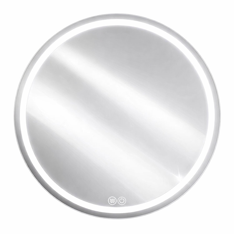 LED Backlit bathroom round mirror wall-mounted SERENA 800 mm – 3 light colours, anti-fog