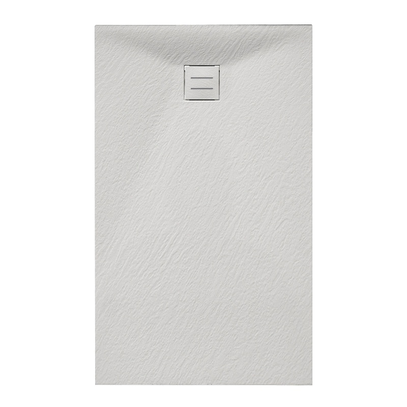 RECTANGULAR STONE SHOWER TRAY SLIM CAIR WHITE 1500x900mm