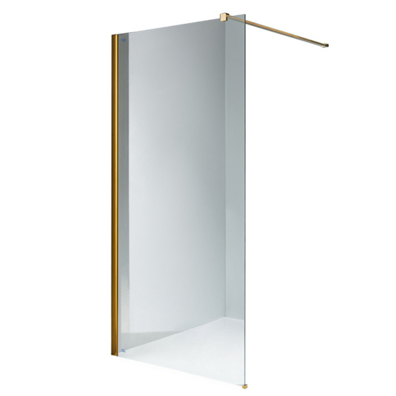 Shower screen P-SH07G 1300x2000mm GOLD
