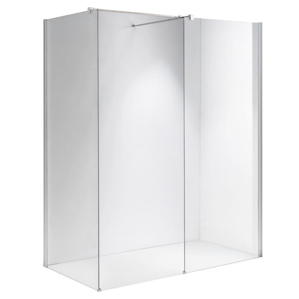 Walk-in shower screen P-SH07-DUO 700x1000mm CHROME