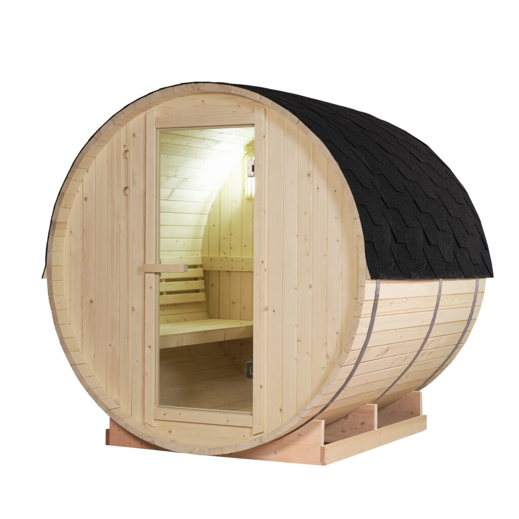 Finnish Outdoor Sauna CORINNE-L 2200 × 1950 x 1950 mm