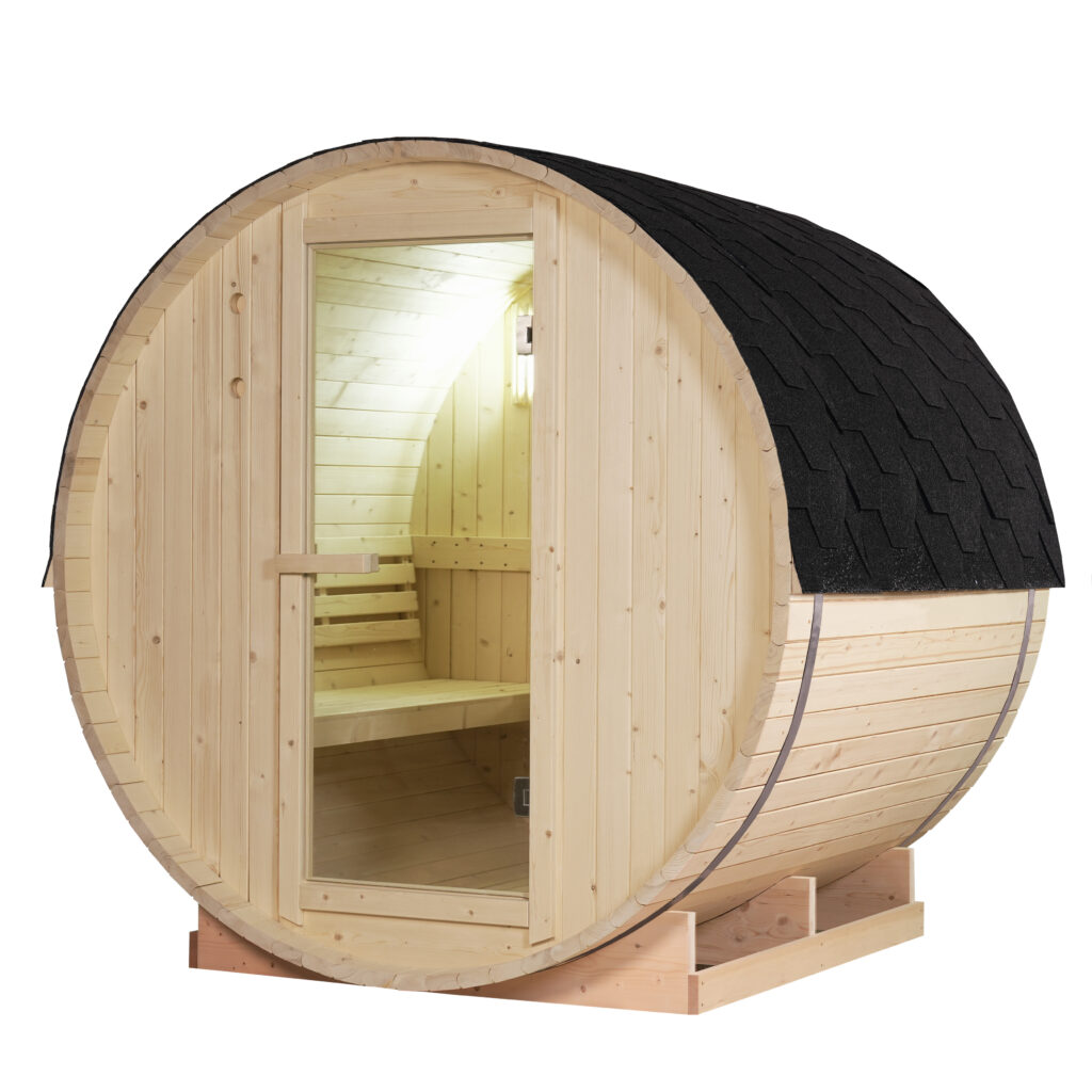 Finnish Outdoor Sauna CORINNE-M 1800 × 1950 x 1950 mm